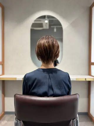 ショート くせ毛カット終着点 カワサキトオル溝の口のヘアスタイル