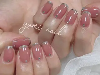ネイル 𝐲𝐮𝐦𝐢🎀 長さ出しデザイン専門のネイルデザイン