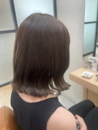 ミディアム カラー 関口 柊のヘアスタイル