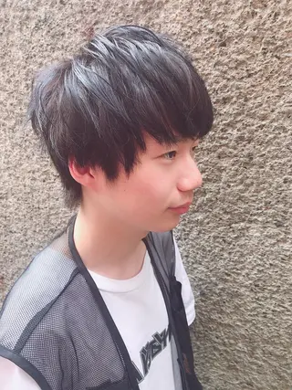 ショート カラー パーマ ヘアアレンジ メンズ ちこ .のヘアスタイル