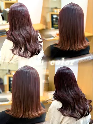 セミロング 三原 つばさのヘアスタイル