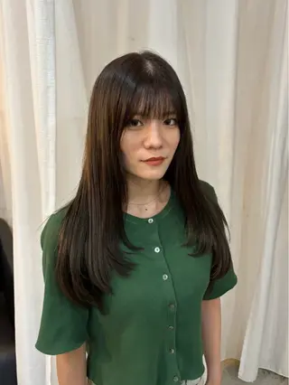 ロング カラー ボブ/可愛いスタイル ⠀ゆらのヘアスタイル