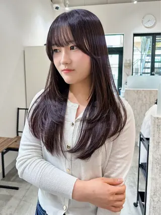 ロング カラー 中野 芽郁のヘアスタイル
