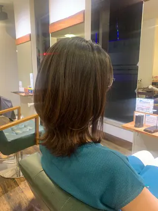ミディアム MEGUMI 加古川.東加古川のヘアスタイル