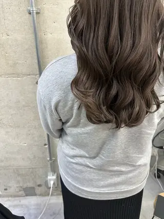 セミロング カラー MUKU ひかるのヘアスタイル