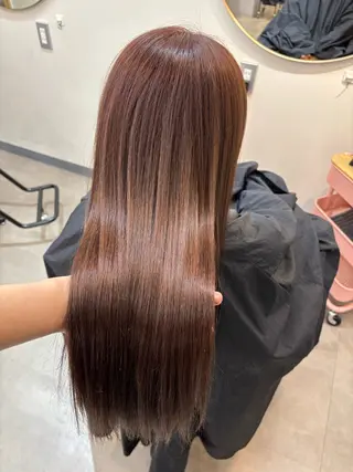 ロング カラー 福石 玲華のヘアスタイル