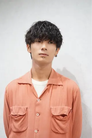 ミディアム パーマ メンズ men’s hair / 隼翔のヘアスタイル