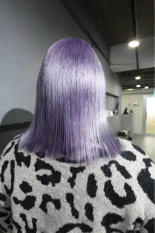 セミロング 【ピンク/ラベンダー 】mao🐩💜のヘアスタイル