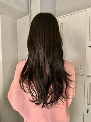 ロング カラー ヘアアレンジ 縮毛矯正特化 指名No.1shunのヘアスタイル
