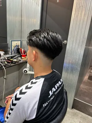 ミディアム メンズ 明大前/フェード /海外パーマ/岳のヘアスタイル