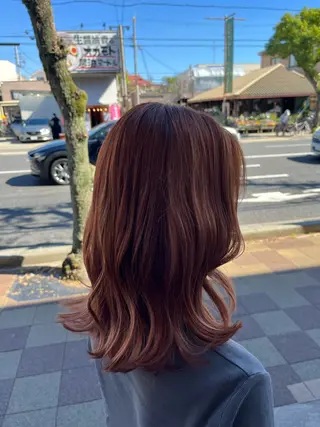 セミロング カラー RuLaN AMIのヘアスタイル