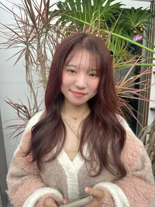 ロング カラー 恩田 遼のヘアスタイル