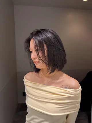 ショート れん/梅田縮毛矯正 /透明感カラーのヘアスタイル