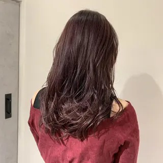 セミロング カラー i'll 未空のヘアスタイル