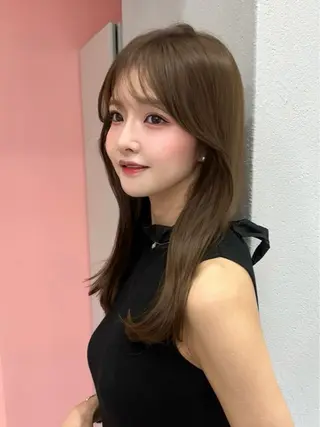 セミロング 透明感カラー♡ 原宿美容室￤Rinaのヘアスタイル