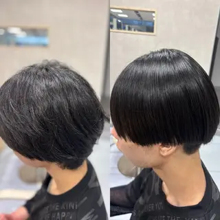 ショート メンズ メンズ特化韓国風 パーマスタイル/りんのヘアスタイル