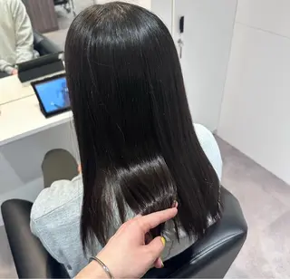 セミロング パーマ 北村 勇樹のヘアスタイル