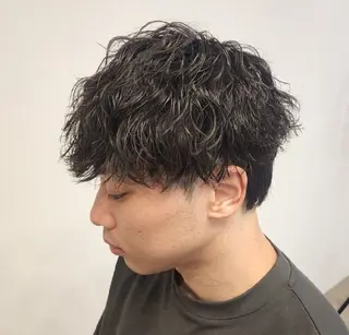 ショート パーマ メンズ 【イケメン風パーマ】 SHOFYのヘアスタイル