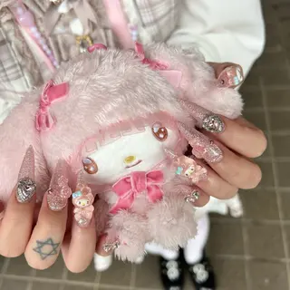 ネイル FOINAIL 🎀長さだし🎀のネイルデザイン