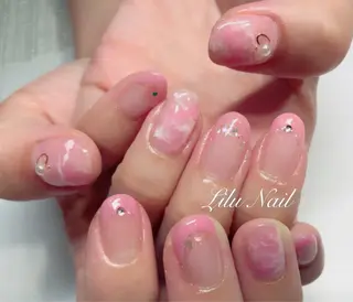 ネイル モチの良さ◉ フィルインネイル♡のネイルデザイン