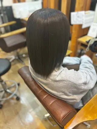 ミディアム 平野 竜大のヘアスタイル