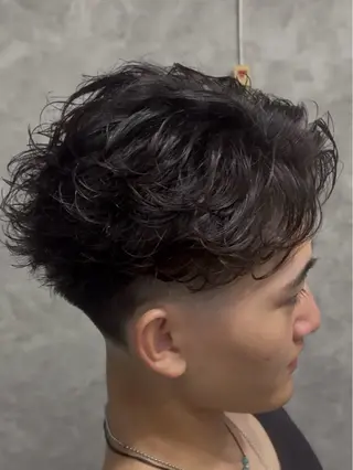 パーマ メンズ 💫メンズパーマ 短髪特化💫 真裟斗のヘアスタイル