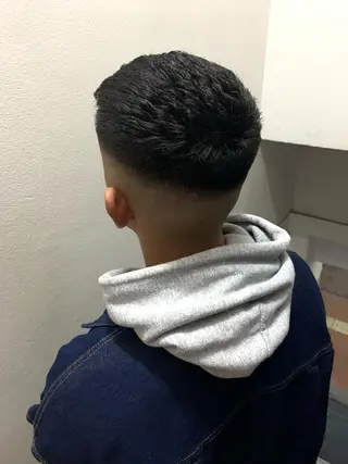 ショート パーマ メンズ 田中 千恩のヘアスタイル