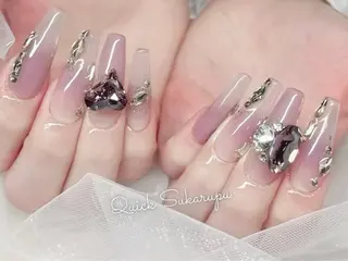 ロング Quick Sukarupuのネイルデザイン