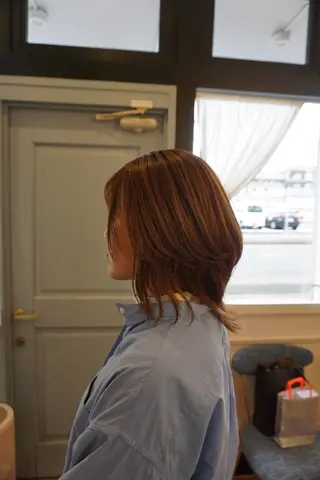 ミディアム 【泉中央】CLASS 中村のヘアスタイル