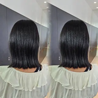 ミディアム カラー 💜透明感カラー/ 縮毛矯正/Reinaのヘアスタイル