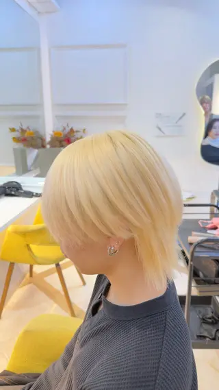カラー メンズ 田口星斗|縮毛矯正| 韓国ヘアのヘアスタイル