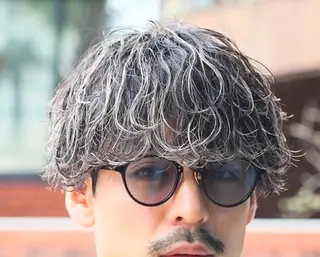カラー パーマ メンズ fifth park 六反穂 龍介のヘアスタイル