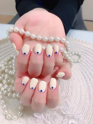 ネイル ネイルサロンAiri 長さ出し·シンプルのネイルデザイン