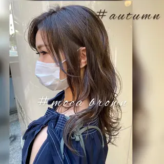 セミロング カラー 似合う髪型見つけます AYAKAのヘアスタイル