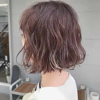 ショート カラー ヘアアレンジ lani ブリーチ /ダブルカラーのヘアスタイル