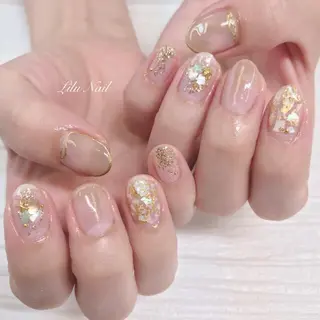 ネイル モチの良さ◉ フィルインネイル♡のネイルデザイン