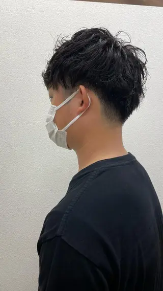 パーマ メンズ もりたみかこ 美容師お休み中のヘアスタイル