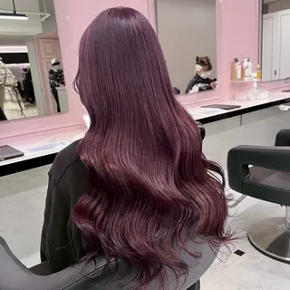 ロング カラー ダブルカラー/🐻 ベージュ/ピンクのヘアスタイル