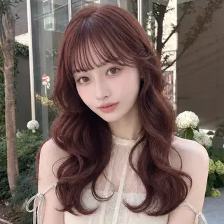 セミロング Ami/レイヤー /柔らかカラー🌷のヘアスタイル