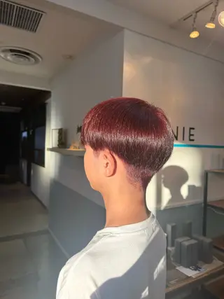 カラー メンズ Hikari／暖色／ ブラウンカラー🤍のヘアスタイル