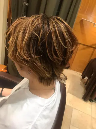 ショート カラー 髪質改善/縮毛矯正 /美髪🩵イケダのヘアスタイル