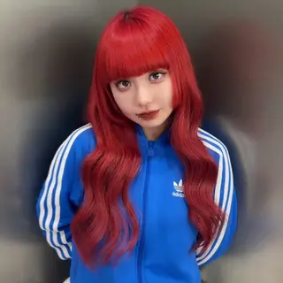 ロング カラー ハイトーン/ブリーチ /縮毛矯正🤍すずかのヘアスタイル