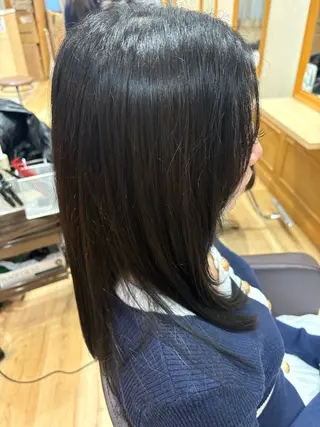 ロング カラー 門田 杏実のヘアスタイル