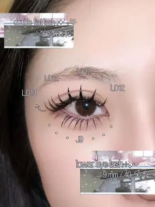 マツエク・マツパ ☆eyelist _miu☆のマツエク・マツパデザイン