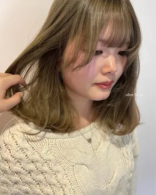 カラー saki｜透明カラー ドライパーマ.パーマのヘアスタイル
