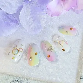 ネイル 手描きアート&推し活 🌟Wisteriaのネイルデザイン