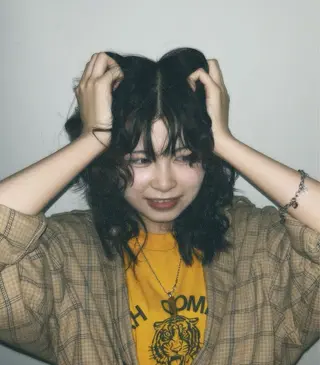 ミディアム パーマ ヒナタ/ 無料カット/高円寺のヘアスタイル