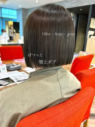 ショート 加納千華 /ボブ/ぱつっとボブのヘアスタイル