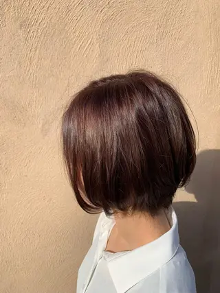 ショート カラー 💎髪質改善/縮毛 矯正💎メンズパーマのヘアスタイル
