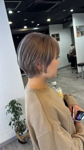 ショート カラー ハイライト/髪質改善 ans/黒木 和大のヘアスタイル